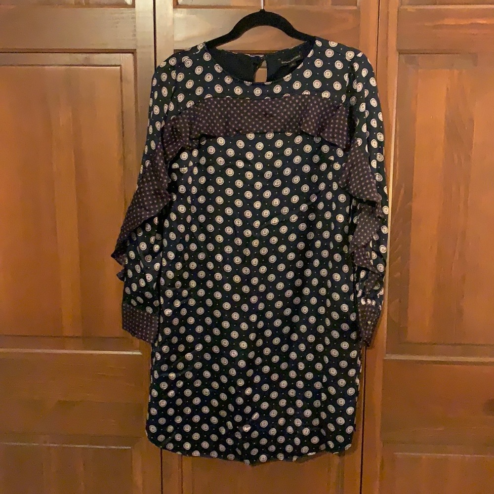 Silk Navy Dress